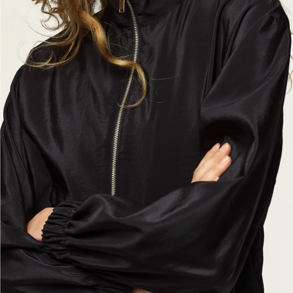 Zara WOMENS HIGH COLLAR BOMBER JACKET - Picture 3 of 8